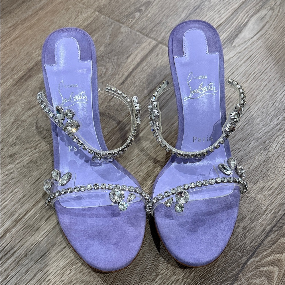 Christian Louboutin Lavender Crystal Heels
